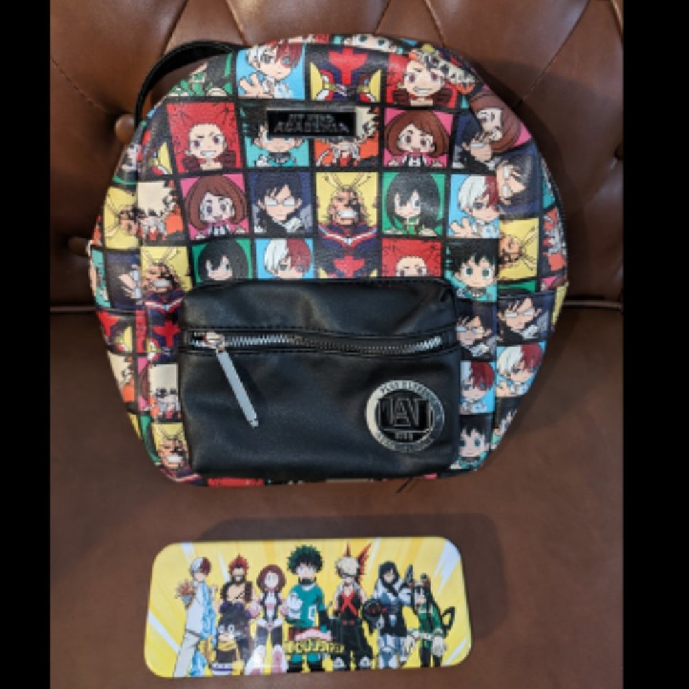 My Hero Academia Characters Grid Mini Backpack & Pencil Case